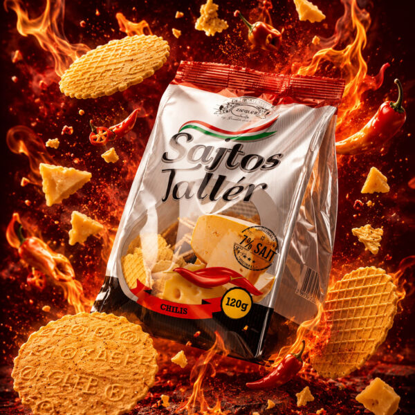 Sajtos Tallér Chili ízesítéssel
