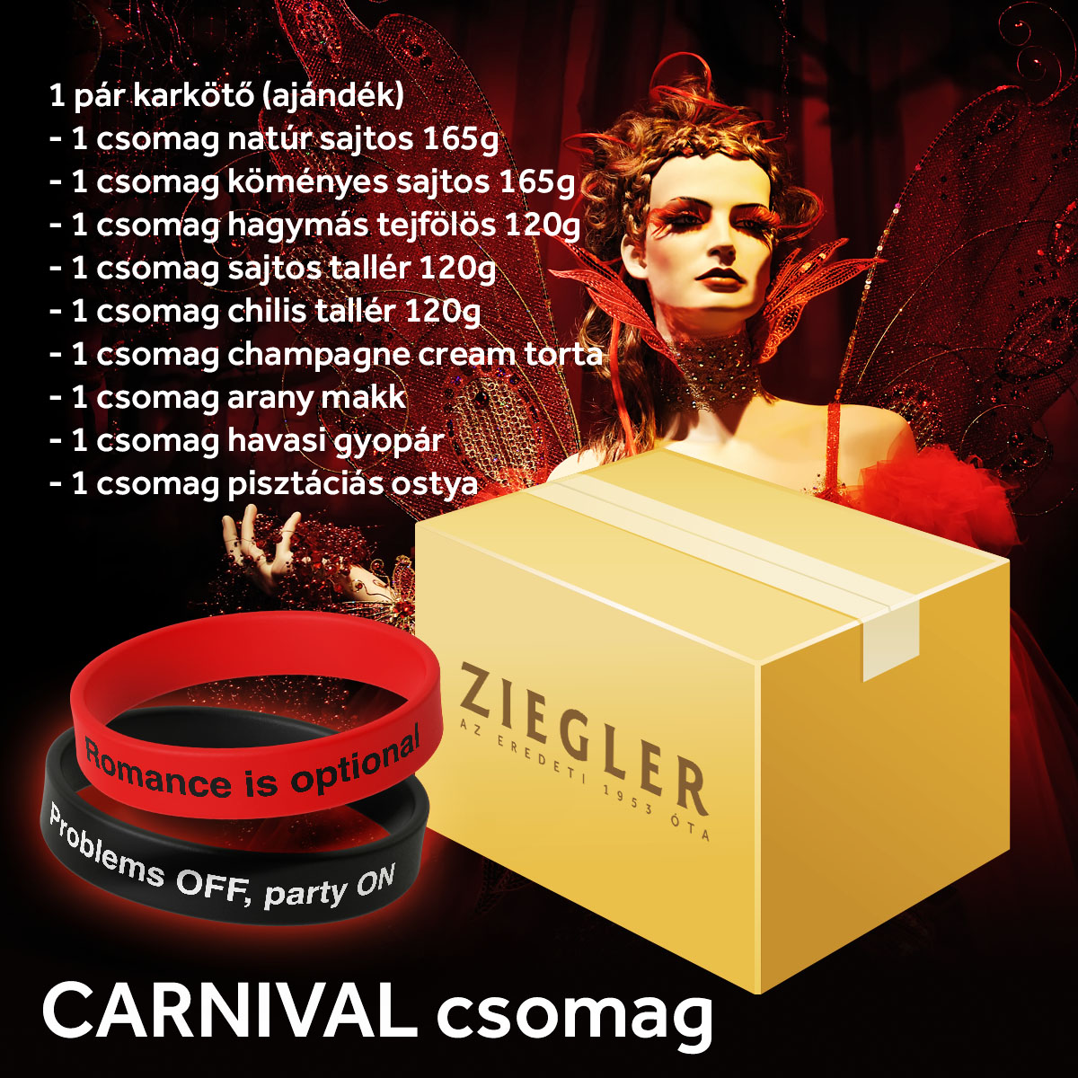 CARNIVAL Csomag - Eredeti Ziegler Ostya
