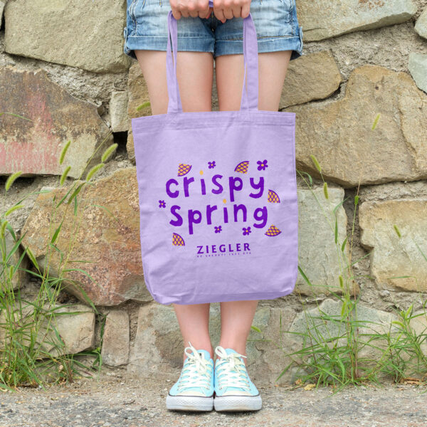Ziegler vászontáska Spring lila